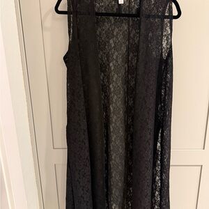 LuLaRoe Joy (Black Lace Vest)
